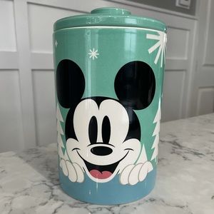 Disney Mickey and Minnie Holiday Themed Canister